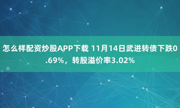 怎么样配资炒股APP下载 11月14日武进转债下跌0.69%，转股溢价率3.02%